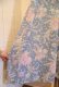 画像10: 60〜70年代サックスブルー×ホワイト×ピンク花柄リボン付き丸襟パフスリーブ半袖ドレス (10)