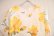 画像7: 60〜70年代ホワイト×オレンジ×イエロー花柄ラウンドネックシースルースリーブ長袖ドレス