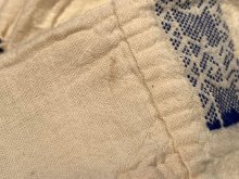 他の写真2: 60〜70年代ホワイト×ブルー動物刺繍ポケット付き半袖チュニック