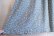 画像10: くすみライトブルー×ホワイト小花柄シャーリング切替襟付き半袖レーヨンドレス