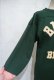 画像6: 80年代”Champion”グリーン×ホワイト×イエロー英字ロゴプリントクルーネック七分袖フットボールTシャツ