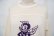 画像4: 70年代”ARTEX”ホワイト×パープル英字ロゴプリントクルーネック長袖フットボールTシャツ