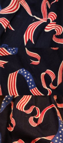 他の写真2: made in USA ネイビー×レッド国旗柄ティアードコットンスカート