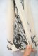画像12: オフホワイト×ブラックエスニック刺繍ラップスカート