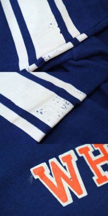 他の写真1: 80年代”Champion”トリコタグ前期ネイビー×ホワイト×レッドナンバリングプリントクルーネック半袖フットボールTシャツ