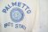 画像9: 60年代”Hanes”ホワイト×ネイビーブルー染み込みプリントクルーネック半袖Tシャツ (9)