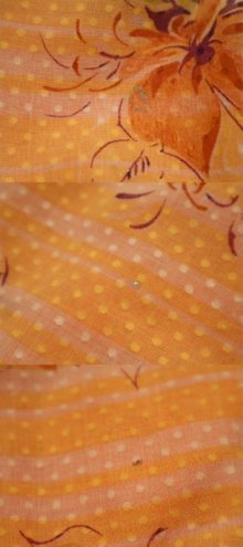 他の写真3: レモンイエロー×ペールオレンジ花柄＆ピンドット＆ボーダーフレアスカート