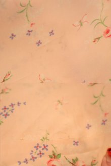 他の写真3: 40〜50年代ベイビーピンク小花柄レース付きランジェリードレス
