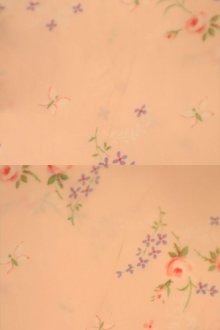 他の写真2: 40〜50年代ベイビーピンク小花柄レース付きランジェリードレス