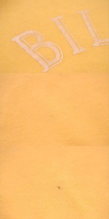 他の写真2: 60~70年代レモンイエロー×ホワイト英字プリントクルーネック半袖スウェット