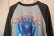 画像7: 80年代”JOURNEY”グレー×ライトグレープリントクルーネックラグランスリーブ七分袖Tシャツ
