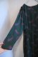 画像8: モスグリーン×ピンクペイズリー柄ポケット付きラウンドネック長袖ドレス
