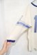 画像8: 70年代ホワイト×ブルーナンバリングクルーネック七分袖フットボールTシャツ