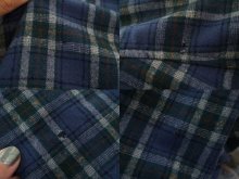 他の写真2: ”PENDOLTON”ブルー×グリーン×オレンジチェック柄ポケット襟付き長袖ウールシャツ
