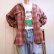 画像5: 50〜60年代”Mac Phergus”レッド×グレーチェック柄ポケット付き開襟長袖ウールシャツ