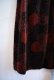 画像8: 60〜70年代"JCPenney"ブラック×ダークブラウン×オレンジブラウンパッチワーク柄ベロアロングスカート