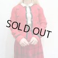 ▼30％OFF▼　レッド×ブラック×グリーン刺繍入り長袖チロルニットカーディガン