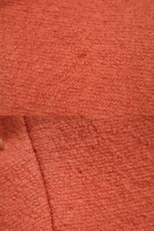 他の写真1: くすみピンクお花刺繍入りスカラップネックウールチロルベスト
