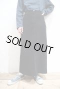 ”Ralph Lauren”ブラック無地コーデュロイスカート