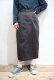 画像1: ”Ralph Lauren”ブラック無地ポケット付きデニムスカート (1)