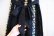 画像13: 70年代ブラック×カラフル花刺繍ウエストリボン付き総レースロングスカート (13)