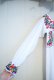画像12: 60〜70年代ホワイト×カラフルサンアントニーノ刺繍半袖メキシカンロングドレス