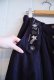 画像9: ブラック×ホワイト花＆ハート刺繡ポケット付きフロントボタンチロルスカート