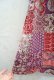 画像10: 60年代 ピンク×ライトパープル×パープル花柄刺繍入りスクエアネック半袖インドコットンドレス