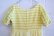 画像14: 70年代レモンイエロー×ライトグリーンシャーリングラウンドネック半袖ロングドレス (14)