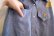 画像11: ライトブルー×イエロー×ブルー花＆女の子刺繍パッチワーク切替胸ポケット付き長袖シャンブレーシャツ (11)