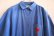 画像9: ブルー×レッドイチゴ＆リンゴ刺繡ポケット付きフロントボタン半袖デニムドレス (9)