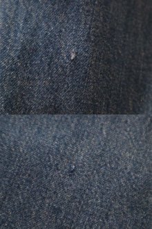 他の写真3: 70年代インディゴブルー無地ミニポケット付きフレアデニムパンツ
