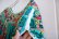 画像12: 60〜70年代ターコイズグリーン×カラフルサンアントニーノ刺繡半袖メキシカンドレス