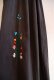 画像15: ブラック×カラフルサンアントニーノ刺繡半袖メキシカンドレス