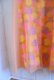 画像17: 70年代ペールオレンジ×イエロー×ライトピンクドットリボン付きノースリーブシアードレス
