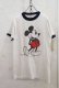 画像9: made in USA ホワイト×ネイビー×ブラックミッキーマウスプリントクルーネック半袖リンガーTシャツ (9)