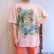 画像3: made in USA ”Hanes” ベイビーピンク×グリーン×カラフルアニマルプリントクルーネック半袖Tシャツ