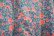 画像14: ブルー×ピンク×グリーン花柄ポケット付きラウンドネック半袖ローウエストドレス