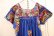 画像9: ブルー×カラフルサンアントニーノ刺繡半袖メキシカンドレス