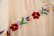 画像11: 70年代 生成り×カラフル花刺繍スリットデザインVネックワイドスリーブ五分袖ドレス