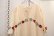 画像9: 70年代 生成り×カラフル花刺繍スリットデザインVネックワイドスリーブ五分袖ドレス