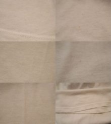 他の写真2: ホワイト×パープル×ネイビーリス＆英字ロゴプリントクルーネック半袖リンガーTシャツ