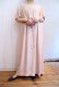 画像4: made in USA くすみピンクオレンジ×ホワイトギンガムチェックウエストリボン付き半袖ドレス