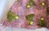 画像11: ピンク×ライムグリーン×ダークブラウンアフリカンバティックミドル丈ラップスカート