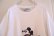 画像9: ホワイト×ブラック×グリーンMickey Mouse刺繍Minnie Mouse＆Donald duckプリントクルーネック半袖スウェットTシャツ