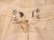 画像16: 70年代オフホワイト×サーモンピンク花刺繍カットワークデザインレース切替ティアードスカート