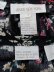 画像26: ブラック×ホワイト×ビビットピンク花柄クルーネックレーヨン半袖トップス＆スカートセットアップ