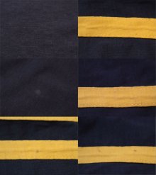 他の写真3: 73〜82年代"Champion"ネイビー×イエローリスプリントクルーネックラグランスリーブ半袖Tシャツ