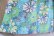 画像11: 70年代ブルー×ライトグリーン×ベージュ花柄ラウンドネックノースリーブハワイアンドレス