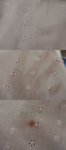 他の写真2: ホワイト花刺繍カットワークデザインフロントボタンフリルティアードスカート